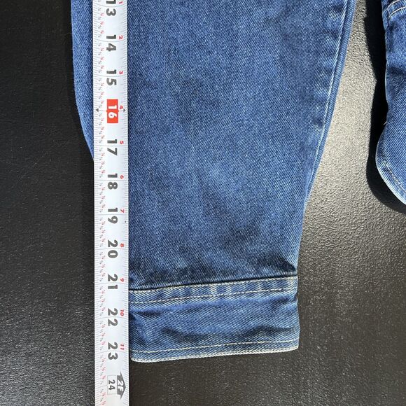 Boxx Jeans Jacket Large Blue Denim Utility Chore Loose Fit Hip Hop 90's Y2K Vtg - Picture 15 of 15